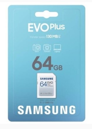 64 GB cardă Micro SD Samsung EVO Plus + adaptor SD, CLASS 10