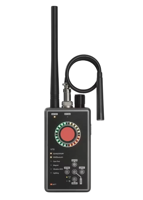 V70 Detector de camere ascunse, trackere GPS, GSM 5G – 4G, Wi-Fi, Bluetooth, RF