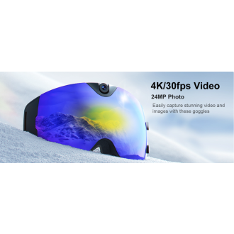 Ochelari de schi cu cameră Wifi 4K