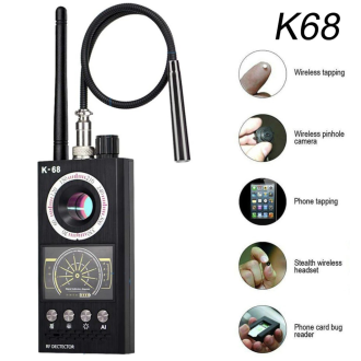 Cameră ascunsă multifuncțională și detector de interceptare GSM K68
