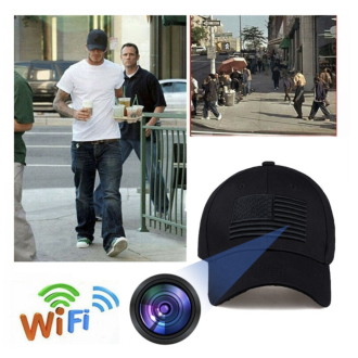 Șapcă cu cameră WiFi Full HD ascunsă