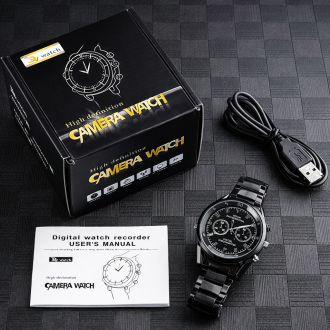 Ceas de spionaj cu cameră Full HD cu viziune nocturnă